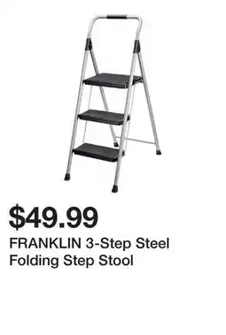 Harbor Freight Tools FRANKLIN 3-Step Steel Folding Step Stool offer