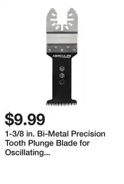 Harbor Freight Tools 1-3/8 in. Bi-Metal Precision Tooth Plunge Blade for Oscillating Multi-Tools offer