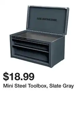 Harbor Freight Tools Mini Steel Toolbox, Slate Gray offer
