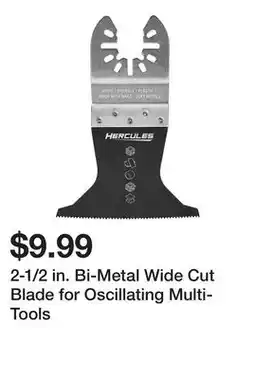 Harbor Freight Tools 2-1/2 in. Bi-Metal Wide Cut Blade for Oscillating Multi-Tools offer