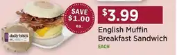 Heinen's English Muffin Breakfast Sandwich offer