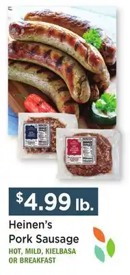 Heinen's Heinen's Pork Sausage offer