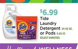 Heinen's Tide Laundry Detergent 34-42 OZ. or Pods 9-20 CT offer