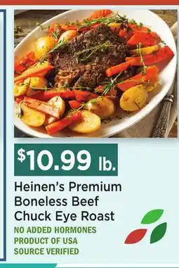 Heinen's Heinen's Premium Boneless Beef Chuck Eye Roast offer