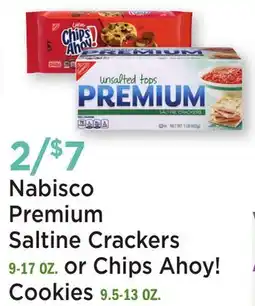 Heinen's Nabisco Premium Saltine Crackers 9-17 OZ. or Chips Ahoy! Cookies 9.5-13 OZ offer