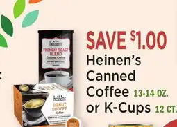 Heinen's Heinen's Canned Coffee 13-14 OZ. or K-Cups 12 CT offer
