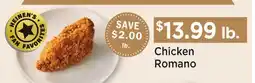 Heinen's Chicken Romano offer
