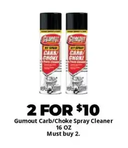 Advance Auto Parts Gumout carb/choke spray cleaner offer