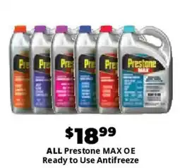 Advance Auto Parts All prestone max oe ready to use antifreeze offer