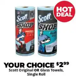 Advance Auto Parts Scott original or glass towels, single roll offer
