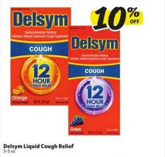 Winn Dixie Delsym Liquid Cough Relief offer