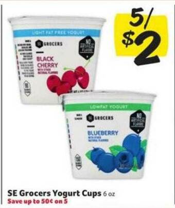 Winn Dixie Se Grocers Yogurt Cups offer
