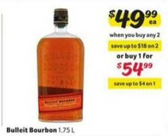 Winn Dixie Bulleit Bourbon offer