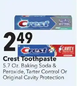 Cash Wise Crest Toothpaste offer