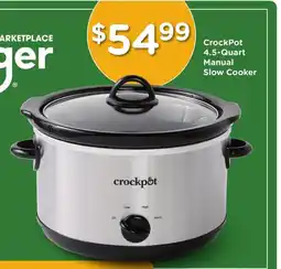 Kroger CrockPot Manual Slow Cooker offer