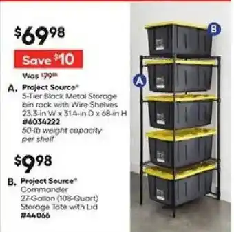 Storage Tote with Lid