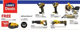 Lowe's Dewalt offer