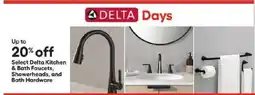Lowe's Select Delta Kitchen & Bath Faucets, Showerheads, and Bath Hardware offer