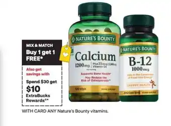 CVS Nature's bounty vitamins offer