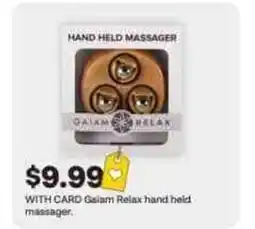 CVS Gaiam Relax hand held massager offer