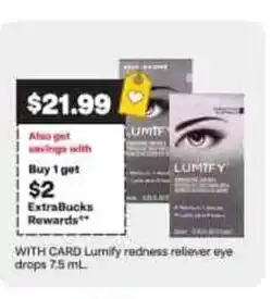 CVS Lumity redness reliever eye drops offer