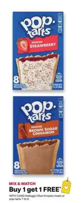 CVS Kellogg's Rice Krispies treats or pop-tarts offer