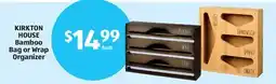 Aldi KIRKTON HOUSE Bamboo Bag or Wrap Organizer offer