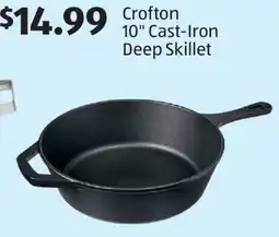 Aldi Crofton 10 Cast-Iron Deep Skillet offer