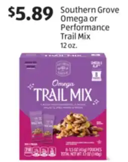 Aldi Southern Grove Omega or Performance Trail Mix offer