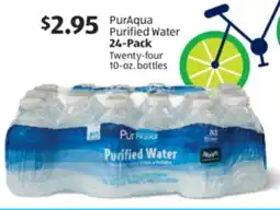 Aldi PurAqua Purified Water 24-Pack offer