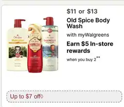 Walgreens Old Spice Body Wash offer