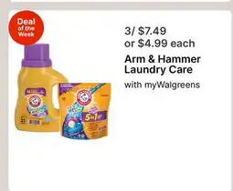 Walgreens Arm & Hammer Laundry Care offer