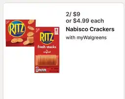 Walgreens Nabisco Crackers offer