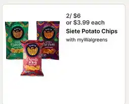 Walgreens Siete Potato Chips offer