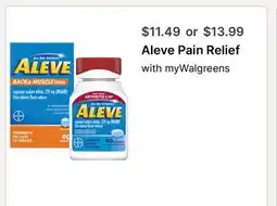 Walgreens Aleve Pain Relief offer