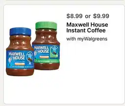 Walgreens Maxwell House Instant Coffee offer