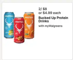 Walgreens Bucked Up Protein Drinks offer
