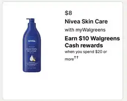 Walgreens Nivea Skin Care offer