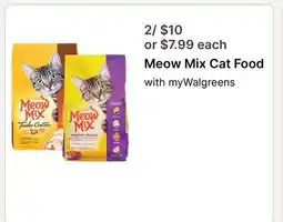 Walgreens Meow Mix Cat Food offer