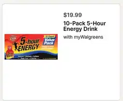 Walgreens 10-Pack 5-Hour Energy Drink offer