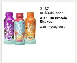Walgreens Alani Nu Protein Shakes offer