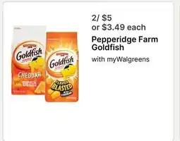 Walgreens Pepperidge Farm Goldfish offer