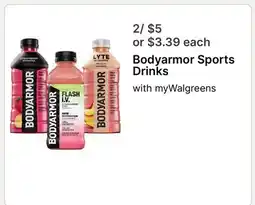Walgreens Bodyarmor Sports Drinks offer