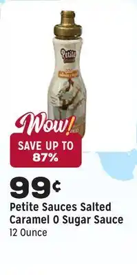 Grocery Outlet Salted Caramel 0 Sugar Sauce offer