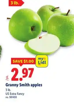 Lidl Granny Smith apples offer