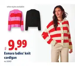 Lidl Esmara ladies' knit cardigan offer