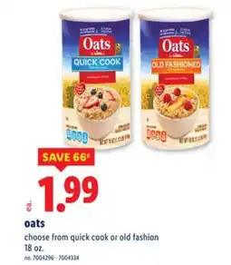 Lidl oats offer