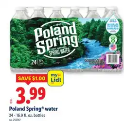 Lidl Poland Spring water offer