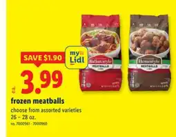 Lidl frozen meatballs offer