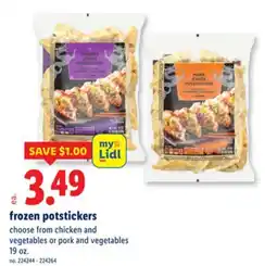 Lidl frozen potstickers offer